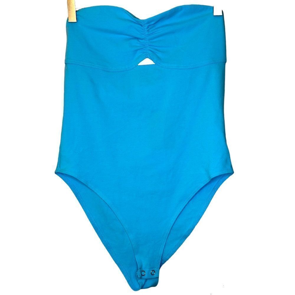 NWT Forever 21 Sleeveless Blue Bodysuit